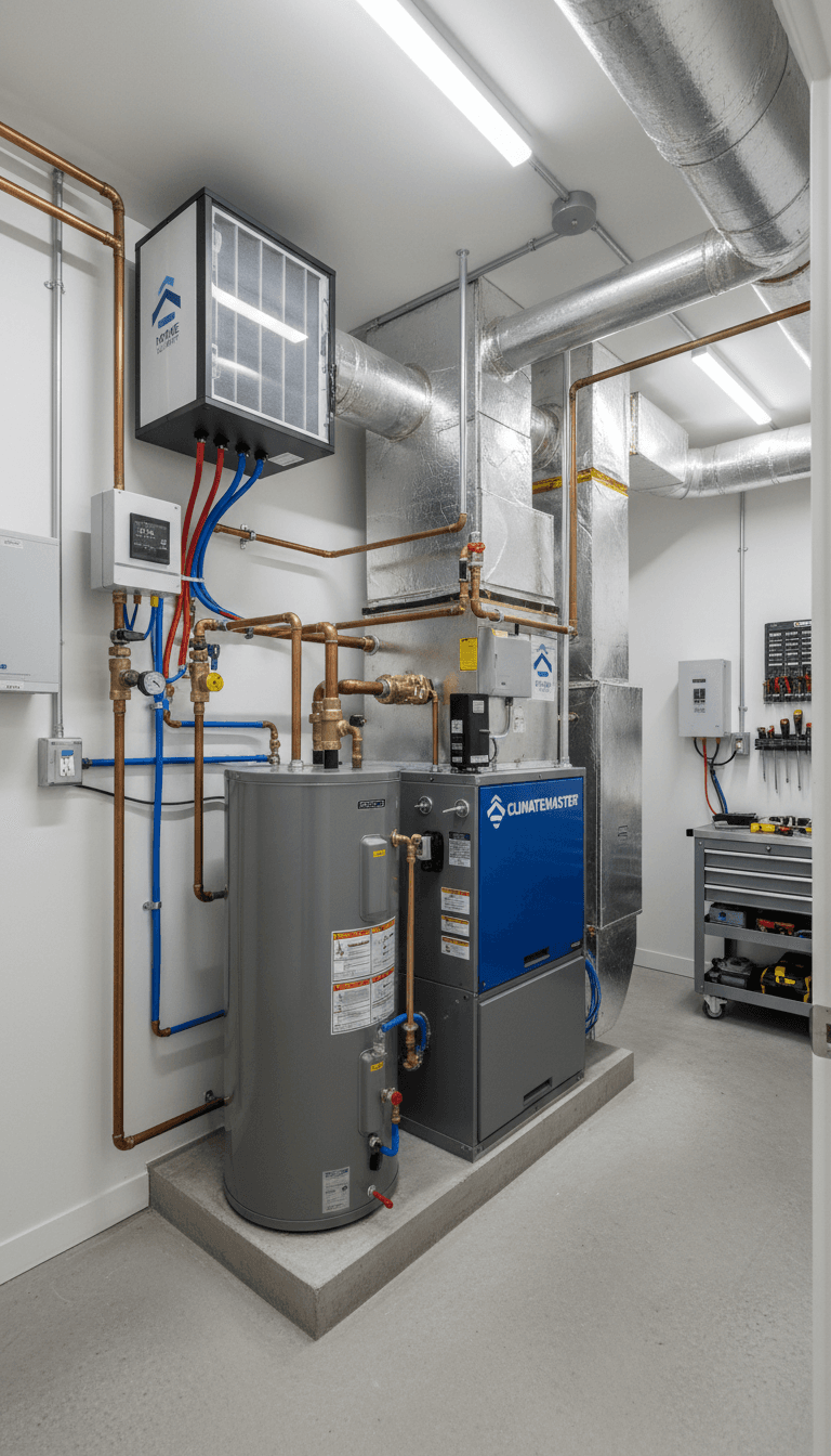 HVAC system equipment installation