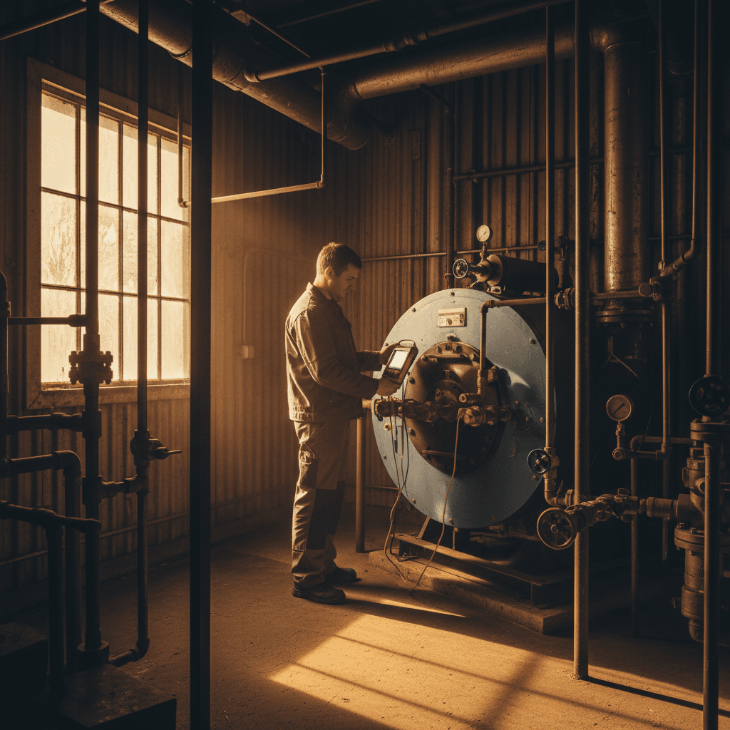 Heating system inspection and diagnostic work