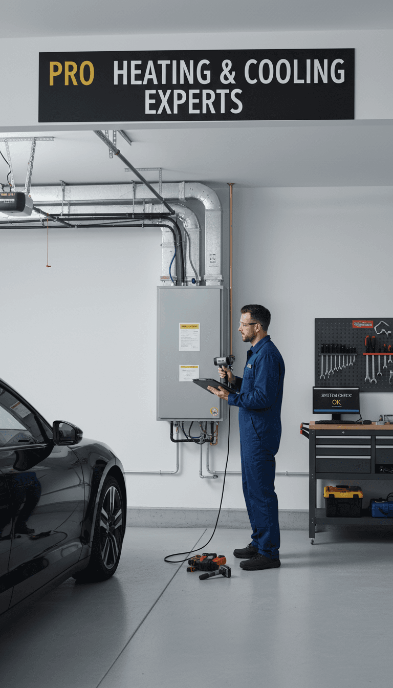 Heating system inspection work