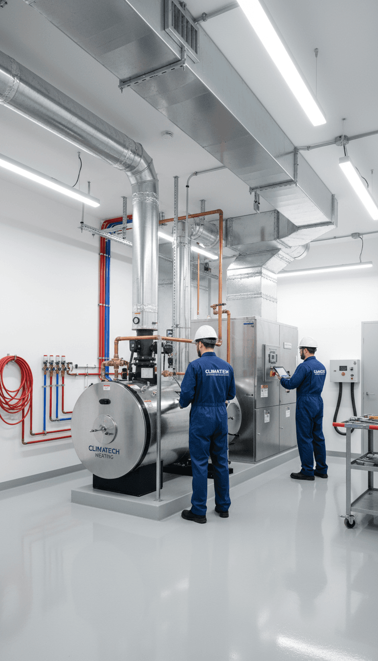 Professional HVAC system installation and repair work